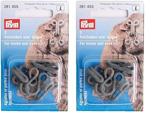 Prym Fur, Gray, 3 PC Hooks Eyes, One Size, 3 Count in Saudi Arabia