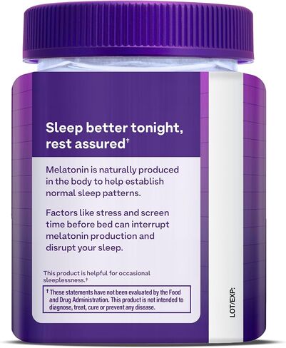 Natrol Melatonin Gummies, Sleep Support for Adults, 10 mg Melatonin Supplement for Sleeping, 60 Strawberry-Flavored Gummies, Up to a 30 Day Supply in Saudi Arabia