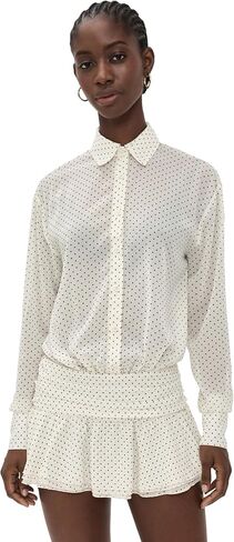 Women's Girls Girls MINI Dress, Porcelain Polka, White, XS in Saudi Arabia