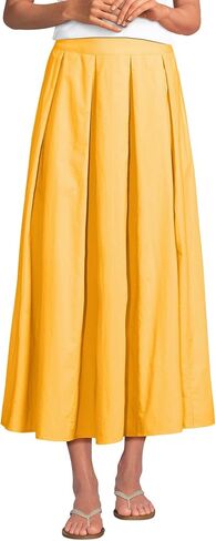LANDS 'End Women's Poplin Godet Maxi Skirt in Saudi Arabia
