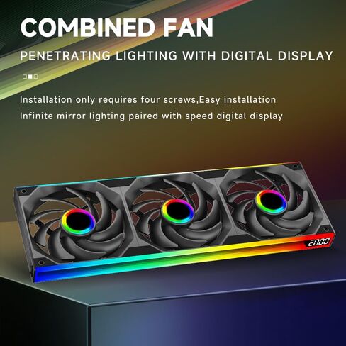 P1 Performance Black Computer Case Fans, LCP Polymer Material Cooling Fan,120mm CPU Fan PWM 2650RPM 92CFM 4.55mmH20 FDB Bearing, Suitable for PC Chassis&CPU Cooler&Desktop Case in Kuwait