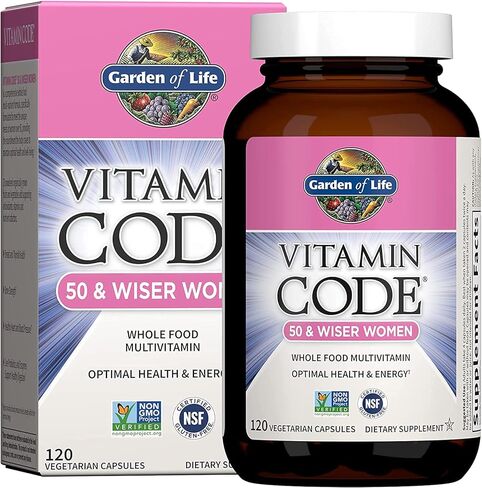 Garden of Life Multivitamin for Women - Code 50 & Wiser Women Waw Chost Food Vitamin مع البروبيوتيك ، نباتي ، 120 COUNT in Saudi Arabia