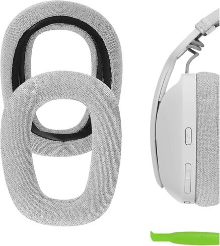Geekria Comfort Mesh Fabric Replacement Ear Pads for Logitech Zone Vibe 100 Headphones Ear Cushions, Headset Earpads, Ear Cups Cover Repair Parts (Black) in Saudi Arabia