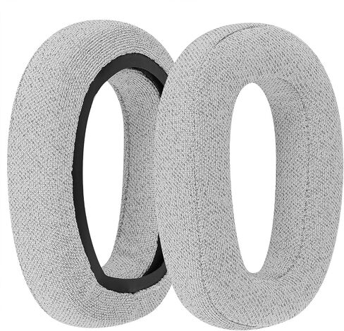 Geekria Comfort Mesh Fabric Replacement Ear Pads for Logitech Zone Vibe 100 Headphones Ear Cushions, Headset Earpads, Ear Cups Cover Repair Parts (Black) in Saudi Arabia