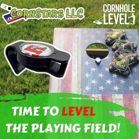 Cornhole Board Level Accessory | Achieve Perfect Cornhole Board Alignment For Consistent Play |All Weather | Instant Measurements | Easy To Use Indoor or Outdoor | 1 or 2 Pack |Patented| Cornstars LLC in Saudi Arabia
