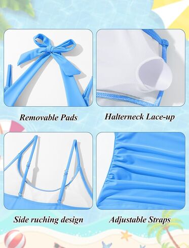 Girls Bikini Swimsuit Set - Girls Bathing Swim Suit Beach Outfit in Saudi Arabia