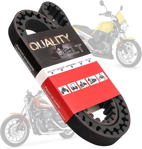 Jerbor 128t 1-1/8 "حزام محرك خلفي للخدمة الشاقة لهارلي ديفيدسون سبورتستر 883 1200 HUGGER XL XLH 1200C 883C 1200S 1991-2003 ، حزام محرك أقراص عالي القوى مستمر استبدال 40022-91 (128T 1-1/8") in Kuwait