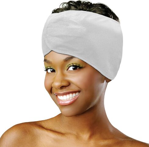 Donna Argan & Black Castor Satin Wrap - Face Wash, Headbands for Women, Make Up - Luxurious Hair Care & Skin Essentials for Radiant Beauty and Elegance, 1PC BLACK COLOR in Saudi Arabia