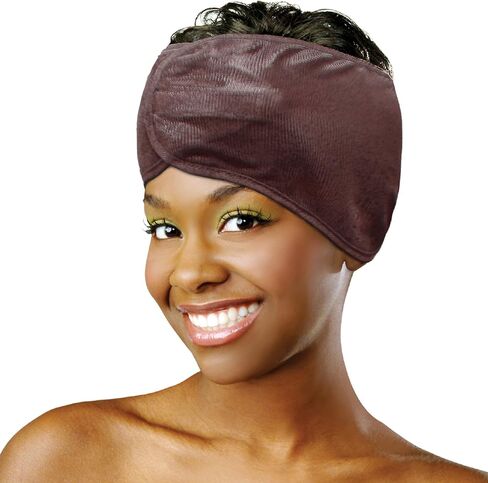 Donna Argan & Black Castor Satin Wrap - Face Wash, Headbands for Women, Make Up - Luxurious Hair Care & Skin Essentials for Radiant Beauty and Elegance, 1PC BLACK COLOR in Saudi Arabia