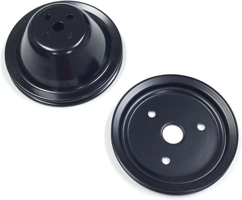 Single Groove Pulley Kit for V8 SB Chevy Short Water Pump, Black Steel, 283 327 350 in Saudi Arabia