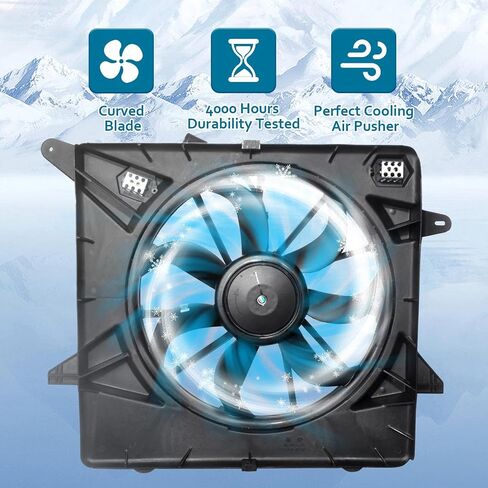 12V Engine Radiator Cooling Fan Assembly for Honda Civic 2012-2015 and Acura ILX 2013-2015 - Electric Automotive Fan in Saudi Arabia