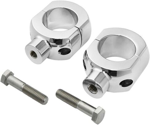 Chrome 2 "Handlebar Bar Risers 1200 Road Aluminium Alumoiny Alboy Left Left Left Left For 1995-1997 لعام 2011-2013 لعام 2013-2020 للعظام 2008-2011 لـ Dyna in Kuwait