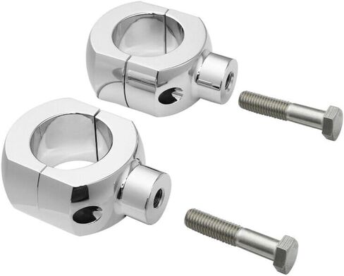 Chrome 2 "Handlebar Bar Risers 1200 Road Aluminium Alumoiny Alboy Left Left Left Left For 1995-1997 لعام 2011-2013 لعام 2013-2020 للعظام 2008-2011 لـ Dyna in Kuwait