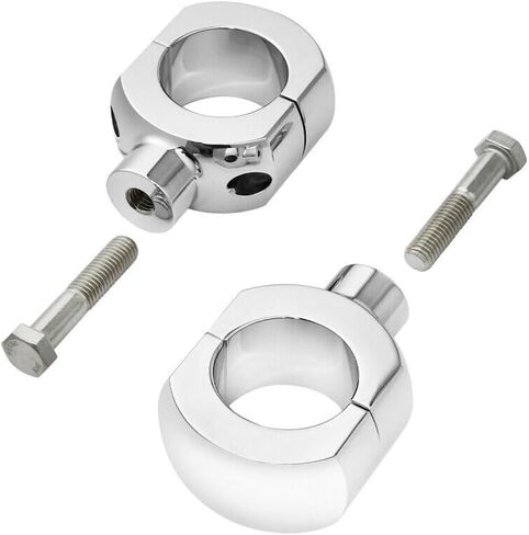 Chrome 2 "Handlebar Bar Risers 1200 Road Aluminium Alumoiny Alboy Left Left Left Left For 1995-1997 لعام 2011-2013 لعام 2013-2020 للعظام 2008-2011 لـ Dyna in Kuwait