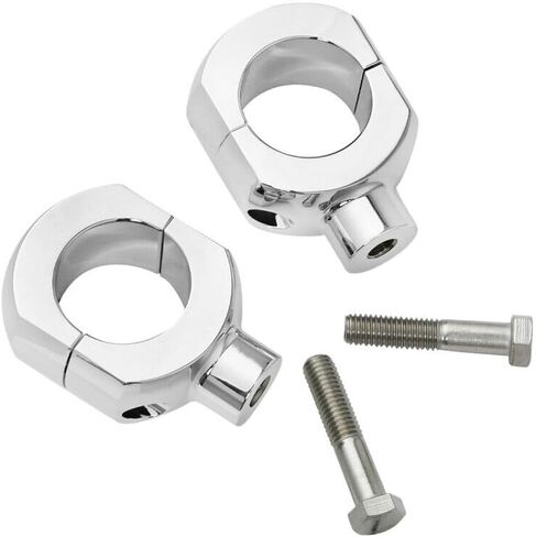 Chrome 2 "Handlebar Bar Risers 1200 Road Aluminium Alumoiny Alboy Left Left Left Left For 1995-1997 لعام 2011-2013 لعام 2013-2020 للعظام 2008-2011 لـ Dyna in Kuwait