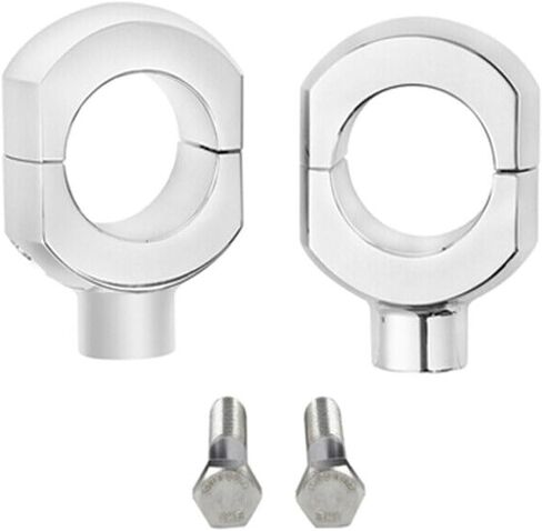 Chrome 2 "Handlebar Bar Risers 1200 Road Aluminium Alumoiny Alboy Left Left Left Left For 1995-1997 لعام 2011-2013 لعام 2013-2020 للعظام 2008-2011 لـ Dyna in Kuwait