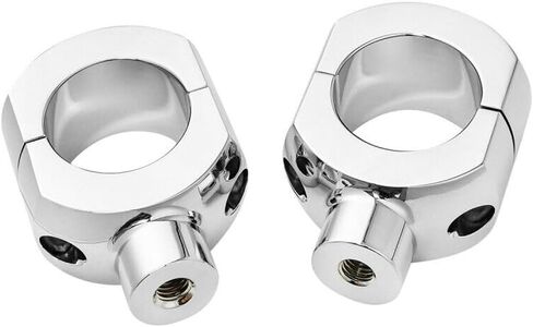 Chrome 2 "Handlebar Bar Risers 1200 Road Aluminium Alumoiny Alboy Left Left Left Left For 1995-1997 لعام 2011-2013 لعام 2013-2020 للعظام 2008-2011 لـ Dyna in Kuwait