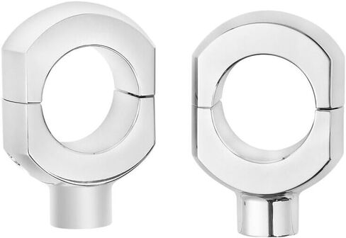 Chrome 2 "Handlebar Bar Risers 1200 Road Aluminium Alumoiny Alboy Left Left Left Left For 1995-1997 لعام 2011-2013 لعام 2013-2020 للعظام 2008-2011 لـ Dyna in Kuwait