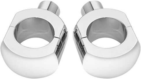 Chrome 2 "Handlebar Bar Risers 1200 Road Aluminium Alumoiny Alboy Left Left Left Left For 1995-1997 لعام 2011-2013 لعام 2013-2020 للعظام 2008-2011 لـ Dyna in Kuwait