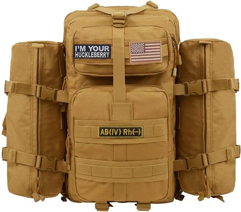 2 PCS AliPlus I'm Your Huckleberry Patches Embroidered Tactical Morale Patch Hook and Loop(Brown) in Kuwait