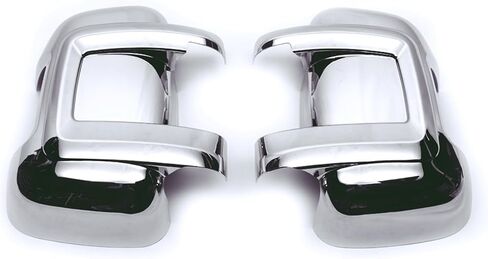 غطاء مرآة Melexi Chrome 2 PCS ABS + Door Handle Cover 4 Door Steel متوافق مع RAM Promaster 2014 فصاعدًا (ذراع قصيرة) in Kuwait