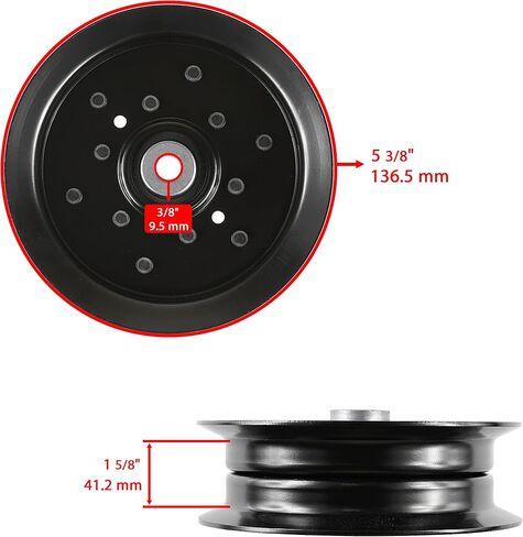 Caltric 42 "46" 48 "54" Deck Idler Pulley متوافق مع Ariens Deck 21546440 AYP196106 936001 936007 936038-936053 in Saudi Arabia