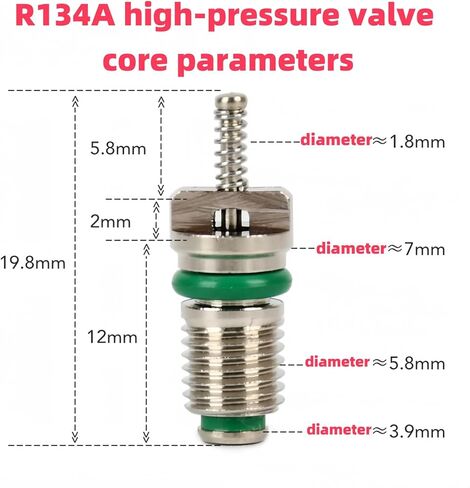30 Pack Standard JRA A/C Schrader Valve Core AftermarketReplacement to MT0059 59347 15-75234 Fits Foreign &Domestic Vehicles in Kuwait