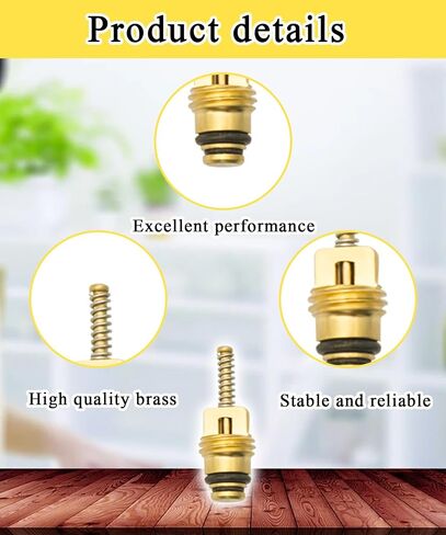 25Pcs-Standard M10 Brass A/C Schrader Valve Core BAS03009 Compatible With GM 10245619 MT0065 59356 Chrysler 4882331 And More Vehicles Accessories,Replace 134A R12 Systems ﻿ in Saudi Arabia