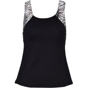 جزيرة خاصة للنساء هاواي UPF50+ Tankini الاستحمام للسباحة بلا أكمام دبابة حمالة الصدر أعلى الطفح الجلدي (RTY) in Kuwait