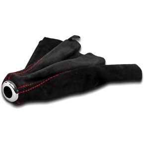 مواصفات توليف الجلد من جلد الغزال اليدوي يدوي الغلاف مع خياطة حمراء متوافقة مع هوندا سيفيك/أكورا integra in Kuwait