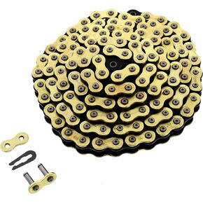 Gold MXG CZ Chain 420MXG-120 Fits Yamaha TT-R50 2006-2022 Non O-Ring Chain 120L in Saudi Arabia