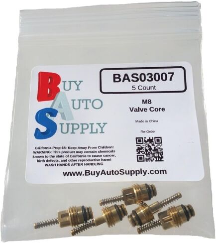 شراء التزويد التلقائي # BAS03007 (25 عدد) M8 Standard A/C Schrader Valve Core Preferment Presentive for GM 22670747 ، DELCO 15-50176 ، FORD F7RZ19D701BA ، Chrysler 4882334 ، MT0050 ، 59355 & أكثر in Kuwait