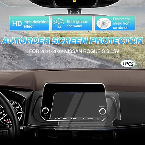 Autorder 2 قطعة واقي للشاشة لنيسان باثفندر 2022 2023 2024 ملحقات 9 بوصة زجاج مقسى 9H ملاحة شاشة لمس طبقة رقيقة واقية in Saudi Arabia