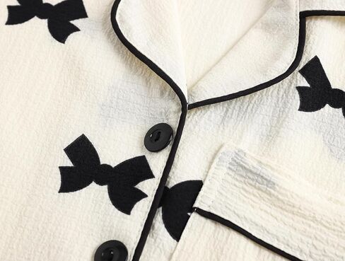 Girls Pajamas Short Sleeve with Shorts Button Down Loose Fit Summer Sleepwear Soft Wrinkle Muslin Nighty 2pcs in Kuwait