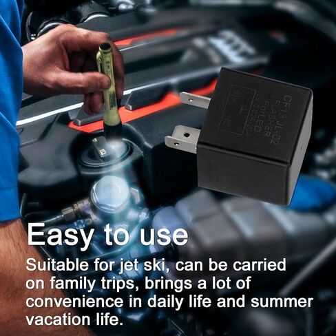 CF13 LED Flasher Relay for Turn Signal, 12V Universal Car Blinker Relay for Fixing Hyper Flash & Turn Signal Flickering, Compatible with Cars Trucks SUVs Accessories in Kuwait