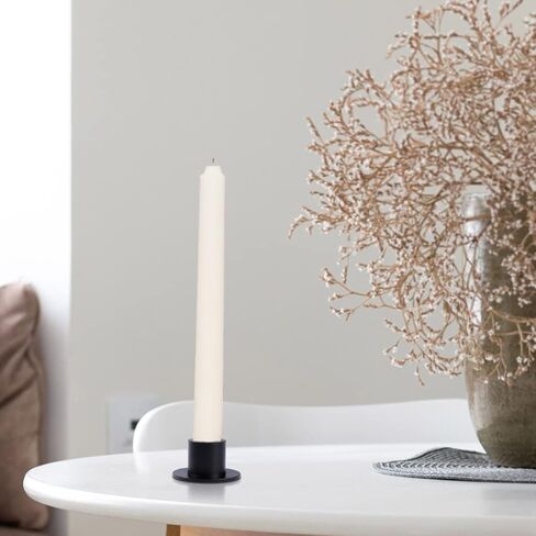 2PCS Black Taper Candle Holders, Matte Iron Candlestick Holders Centerpieces for Home Decoration, Wedding Anniversary, Party, Housewarming Gifts. in Kuwait