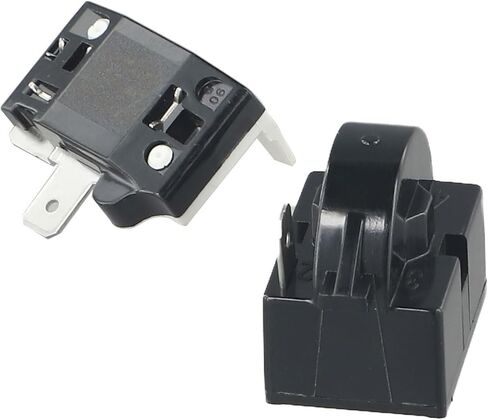 Refrigerator Starter Relay Replacement 2 Pins Compressor Overload Protector Electrical Equipment Supplies(4pin 12ohm 1 6HP) in Saudi Arabia