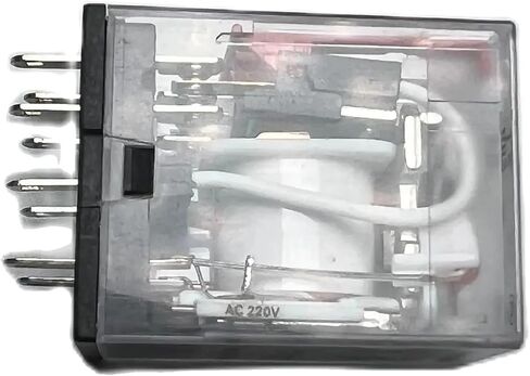 YJ2N-GS AC 220V DC 12V 24V 5A Coil Small Intermediate Relay Low Power 2 Groups of 8 Pins with Lights(Relay with Socket,DC 110V) in Saudi Arabia