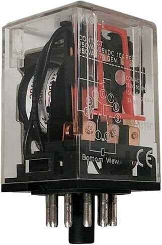 Electromagnetic Relay Mini 11 Pins 10A 24VDC AC220V MK3P-I General Purpose Middle Switching Electronic Component(DC24V) in Saudi Arabia