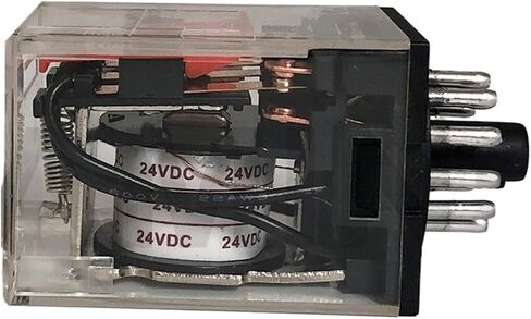 Electromagnetic Relay Mini 11 Pins 10A 24VDC AC220V MK3P-I General Purpose Middle Switching Electronic Component(DC24V) in Saudi Arabia