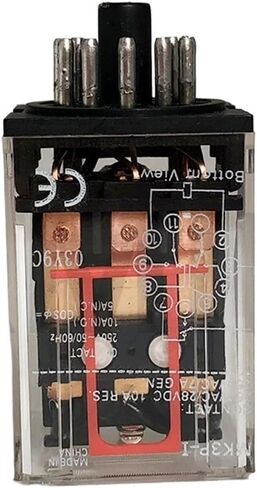 Electromagnetic Relay Mini 11 Pins 10A 24VDC AC220V MK3P-I General Purpose Middle Switching Electronic Component(DC24V) in Saudi Arabia