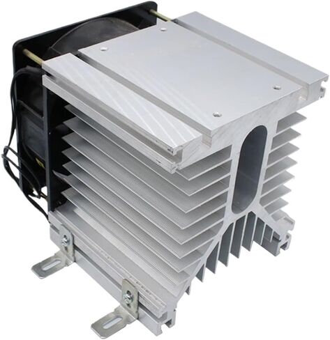 الرادياتير مع المروحة لثلاث طور مرحلة الصلبة ترحيل SSR مروحة تبريد الحرارة الحرارية 80A Y-110 48V DC (LC108) in Saudi Arabia