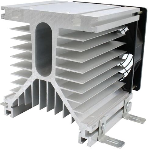 الرادياتير مع المروحة لثلاث طور مرحلة الصلبة ترحيل SSR مروحة تبريد الحرارة الحرارية 80A Y-110 48V DC (LC108) in Saudi Arabia