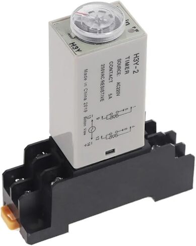 Delay Timer 0-60Min H3Y-2 DC12V DC24V AC110V AC220V Time Relay with PYF08A 8pin Base Mini Time Relay(24V DC,5S Second) in Saudi Arabia