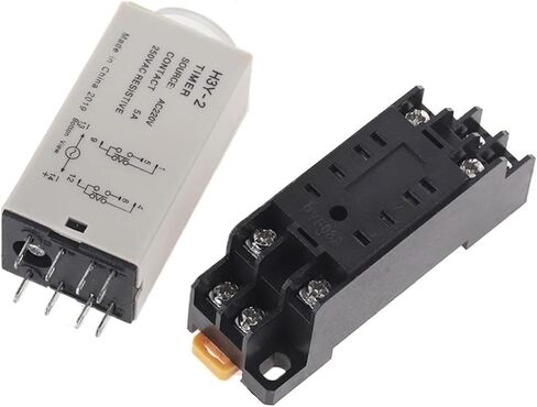 Delay Timer 0-60Min H3Y-2 DC12V DC24V AC110V AC220V Time Relay with PYF08A 8pin Base Mini Time Relay(24V DC,5S Second) in Saudi Arabia