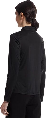 Jamie Sadock Women's Sunsense Lightning Print Long Sleeve 1/4 Zip Sun Protection Top in Saudi Arabia