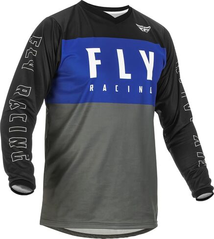 Fly Racing 2022 Youth F-16 Jersey (Blue/Gray/Black ، Youth Medium) in Saudi Arabia