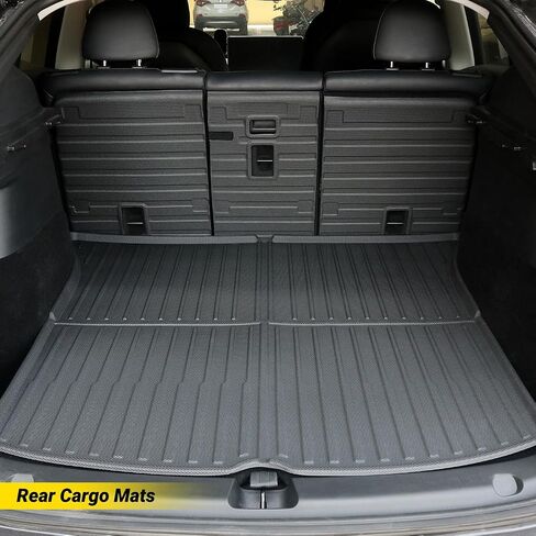 Floor Mat for New Model Y Juniper 2025 2026 9PCS Floor Mats with Second Row Seat Back Mats for Tesla Model Y All Weather TPE Model Y Floor Mats Accessories-(Only for Model Y Juniper) in Saudi Arabia