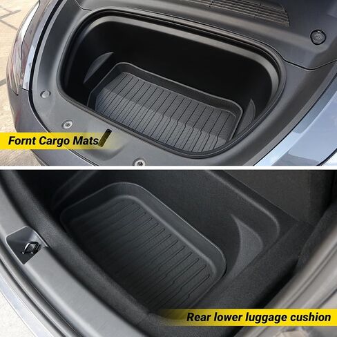 Floor Mat for New Model Y Juniper 2025 2026 9PCS Floor Mats with Second Row Seat Back Mats for Tesla Model Y All Weather TPE Model Y Floor Mats Accessories-(Only for Model Y Juniper) in Saudi Arabia