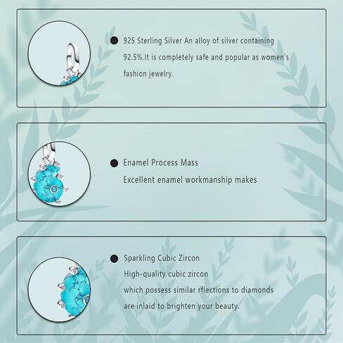 925 Sterling Silver Bracelet Charm Necklace Bead Pendant, Suitable For Women'S Bracelet Necklace, Love, Card Cute Animal Charm, Family And Friends Birthday Gifts, Graduation Jewelry in Saudi Arabia